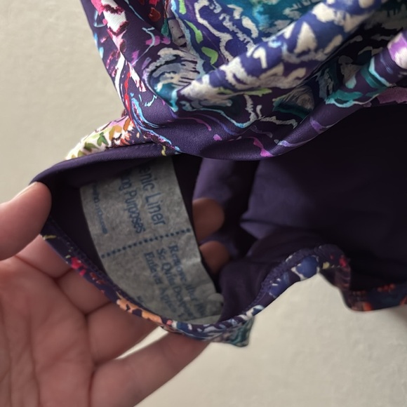 Lauren Ralph Lauren EGGPLANT Captiva Paisley Underwire One-Piece Swimsuit, US 10 - Picture 6 of 10